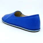 Blue handmade barefoot loafer