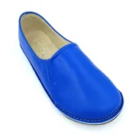 Blue handmade barefoot loafer