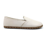 ruby barefoot white leather yemeni shoes for womens