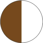 Brown and White