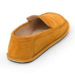 yellow suede loafer