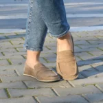 barefoot suede Taupe loafer